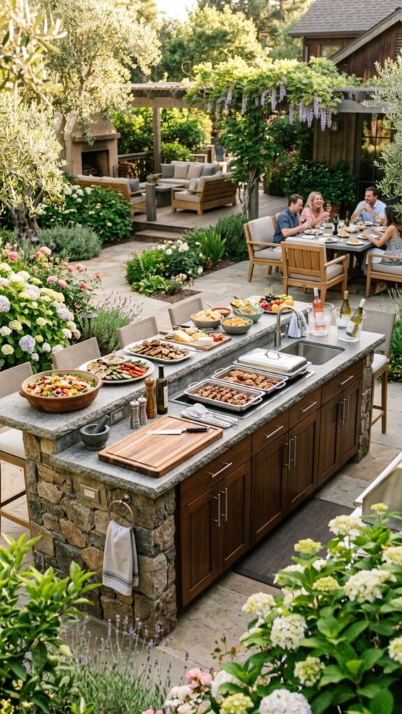 18. Include a Prep Island with Extra Counter Space