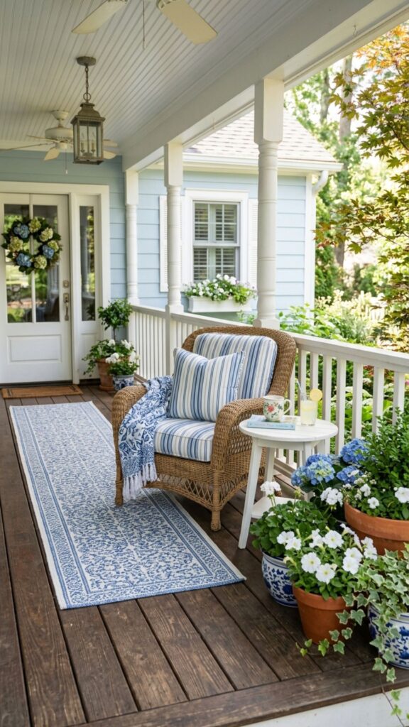 18. Incorporate Blue and White Accents
