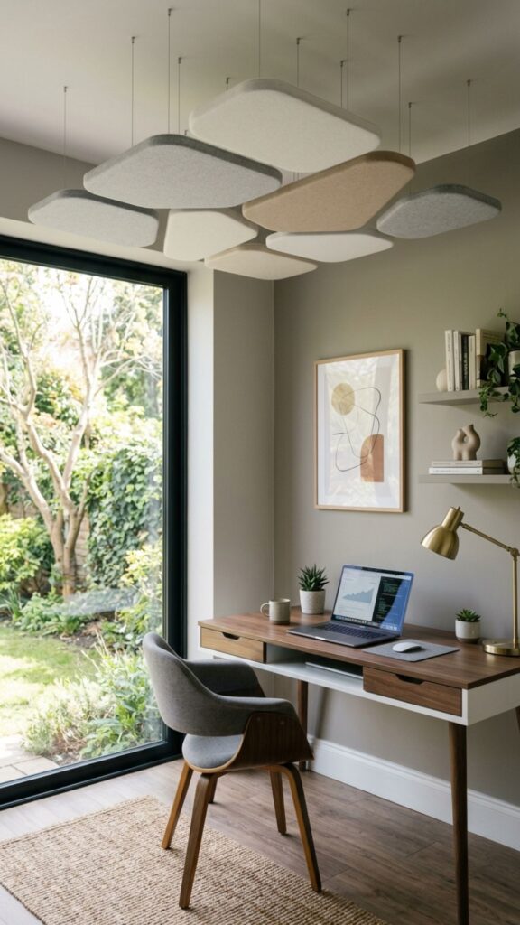 18. Install Acoustic Panels on the Ceiling