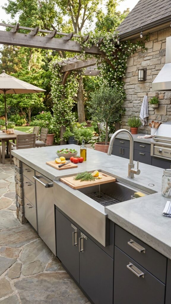 18. Install a Convenient Outdoor Sink