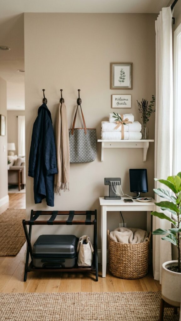 18. Keep Guest Essentials in One Dedicated Area