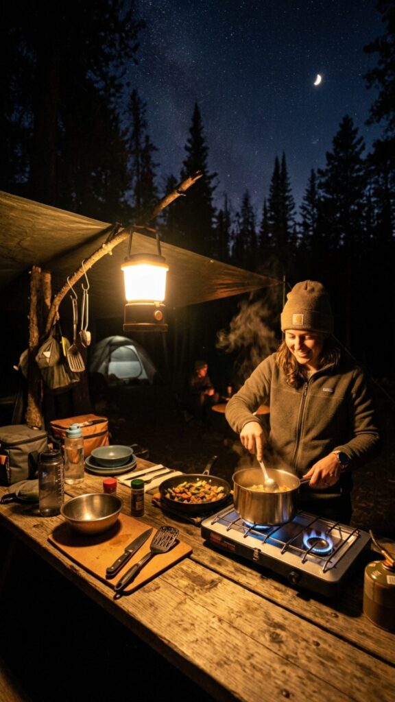 18. LED Lantern or Headlamp for Night Cooking