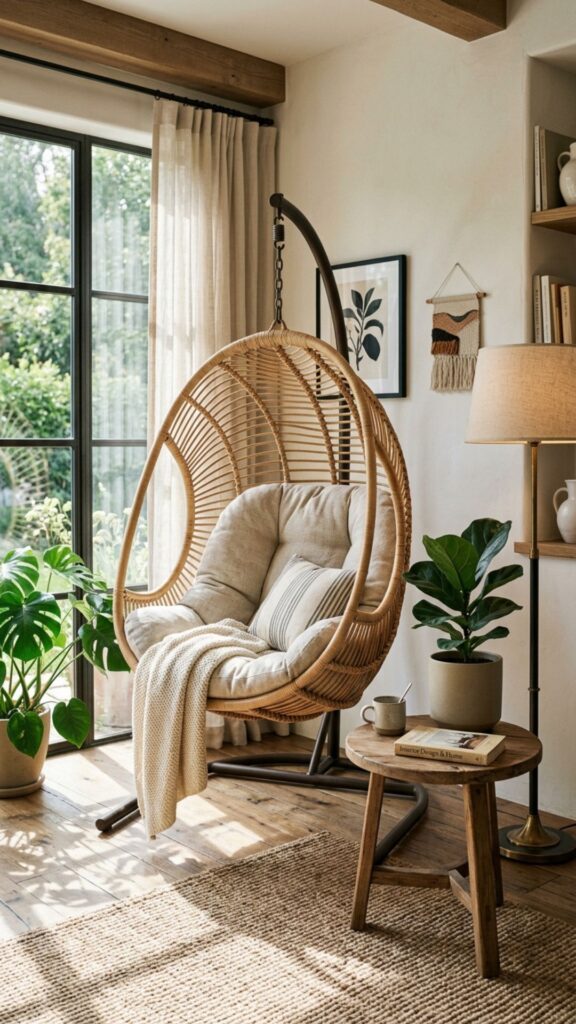 18. Rattan Egg Chairs for a Statement Look