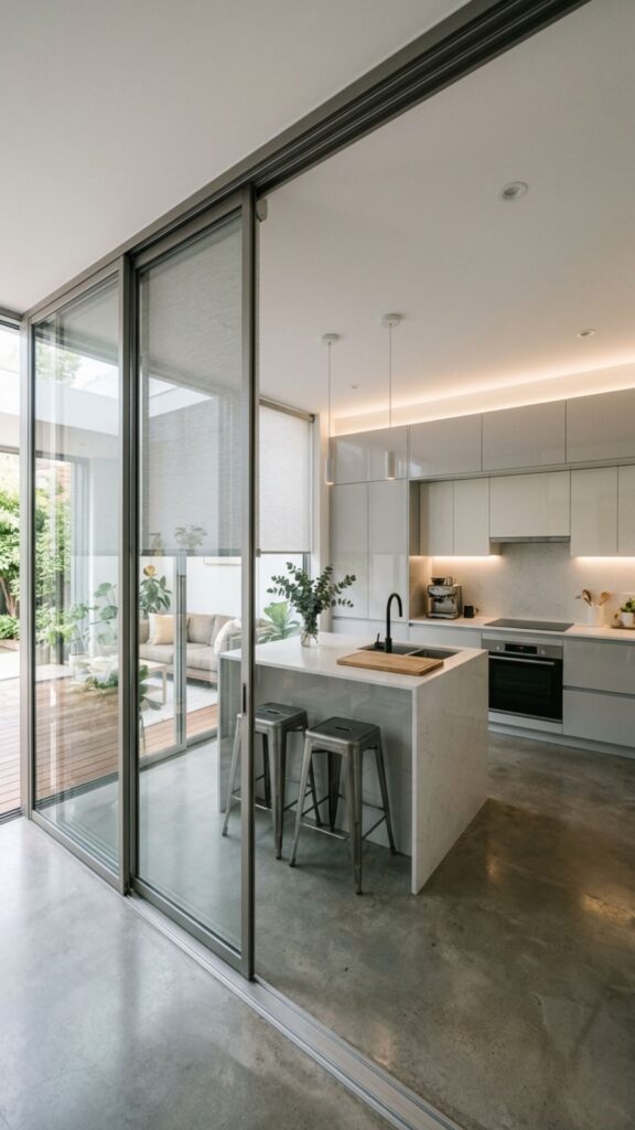 18. Sliding Glass With Integrated Blinds for Privacy