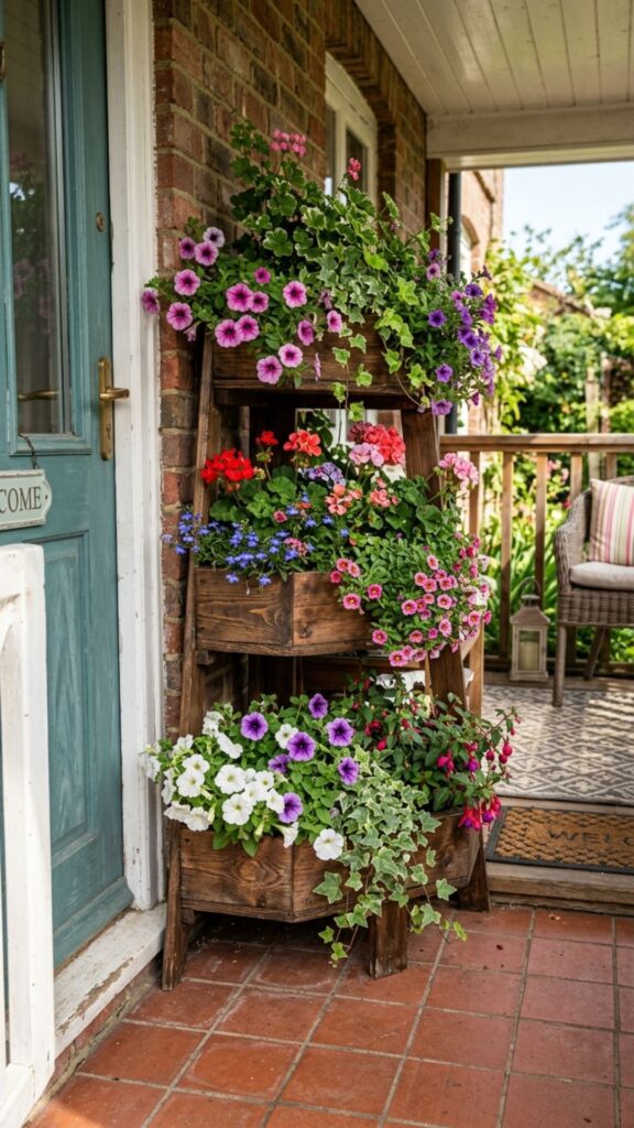 18. Tiered Plant Stands for Small Spaces