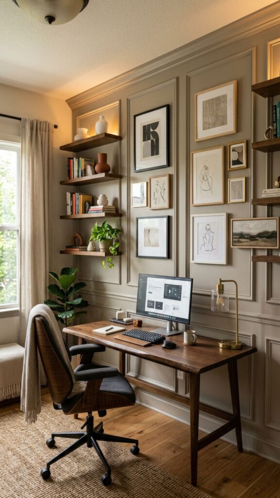 18. Turn an Empty Wall Into a Design Feature