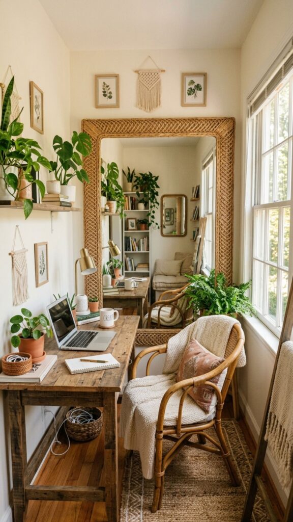 18. Use Mirrors to Make Small Offices Feel Larger