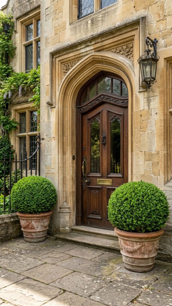19. Add Boxwood or Topiary Greenery