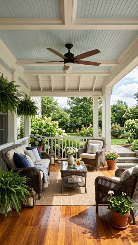 19. Add Ceiling Fans and Beadboard