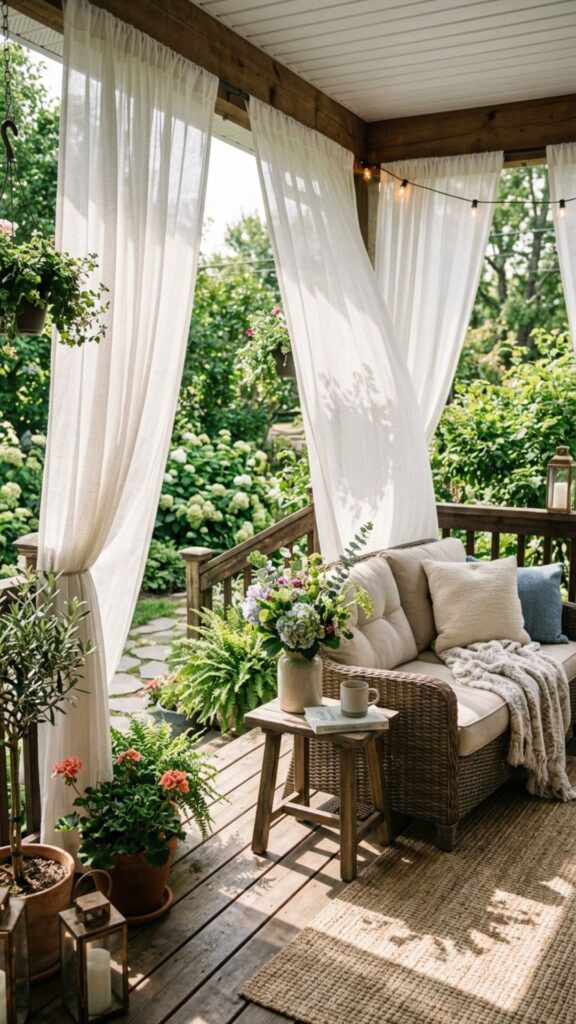 19. Add Curtains for Privacy