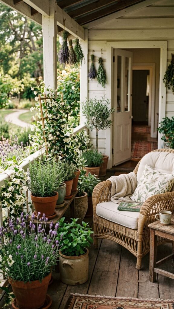 19. Add Fragrance with Herbs and Flowers