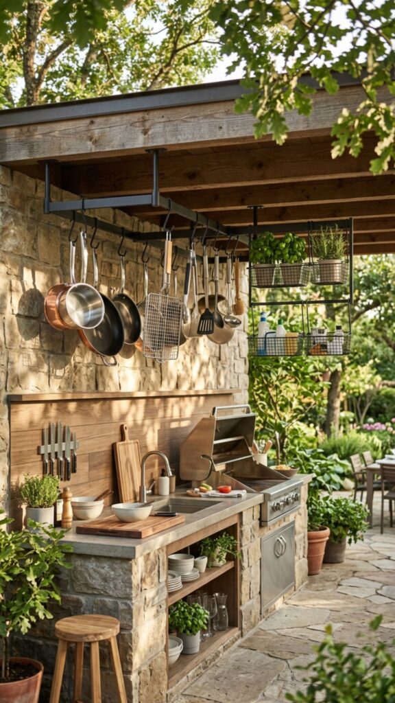 19. Add Overhead Storage With Rail Systems