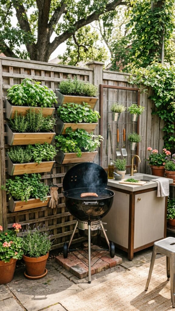 19. Add Planters That Grow Herbs and Save Space