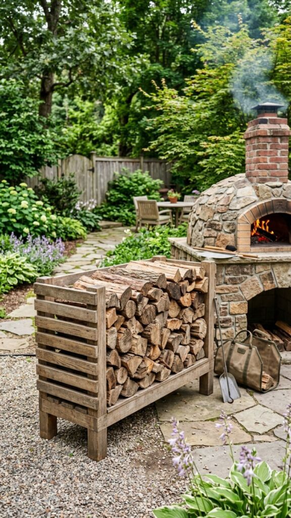 19. Build a Wood Storage Rack for Fuel