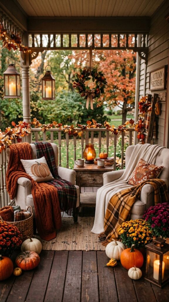 19. Create a Cozy Fall Sitting Nook
