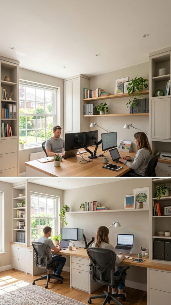 19. Create a Shared Built-In Office for Two People