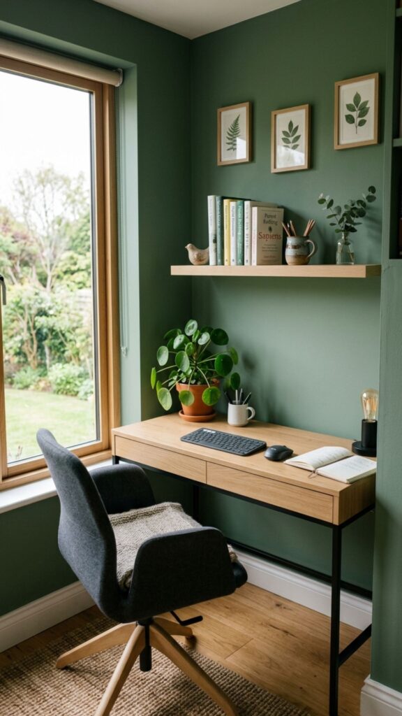 19. Create a Small Green Office Nook