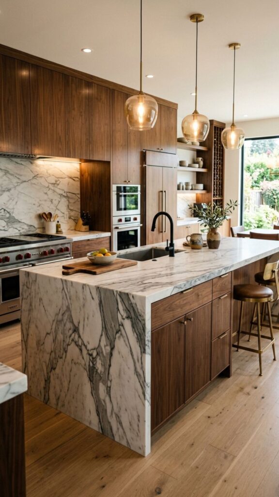 19. Luxury Marble and Cabinet Combination