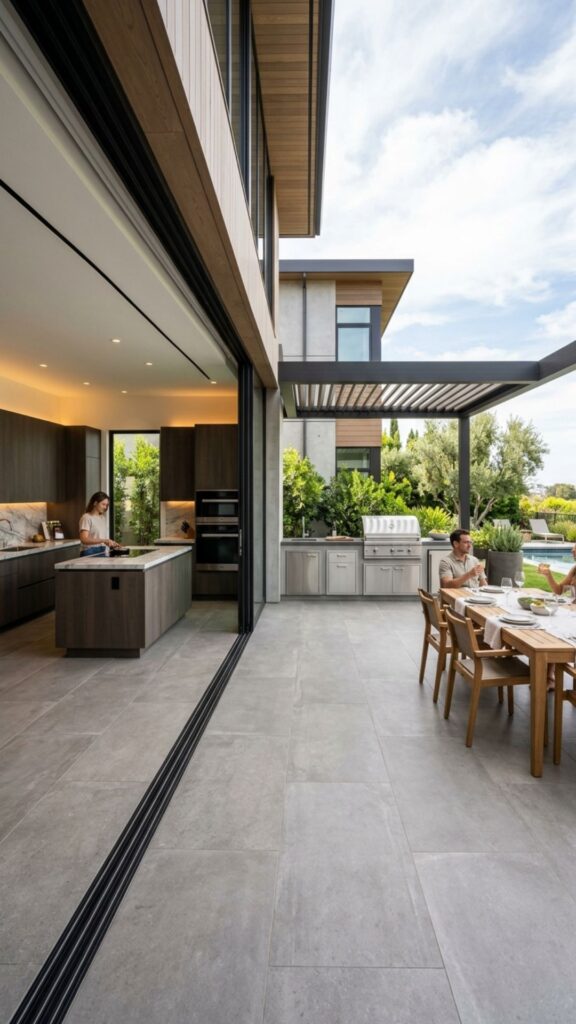 19. Match Flooring to Blend Indoor and Outdoor Areas