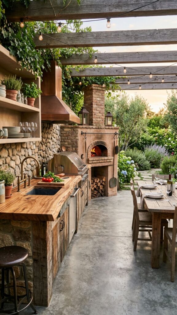 19. Mix Rustic Materials Instead of Matching Everything