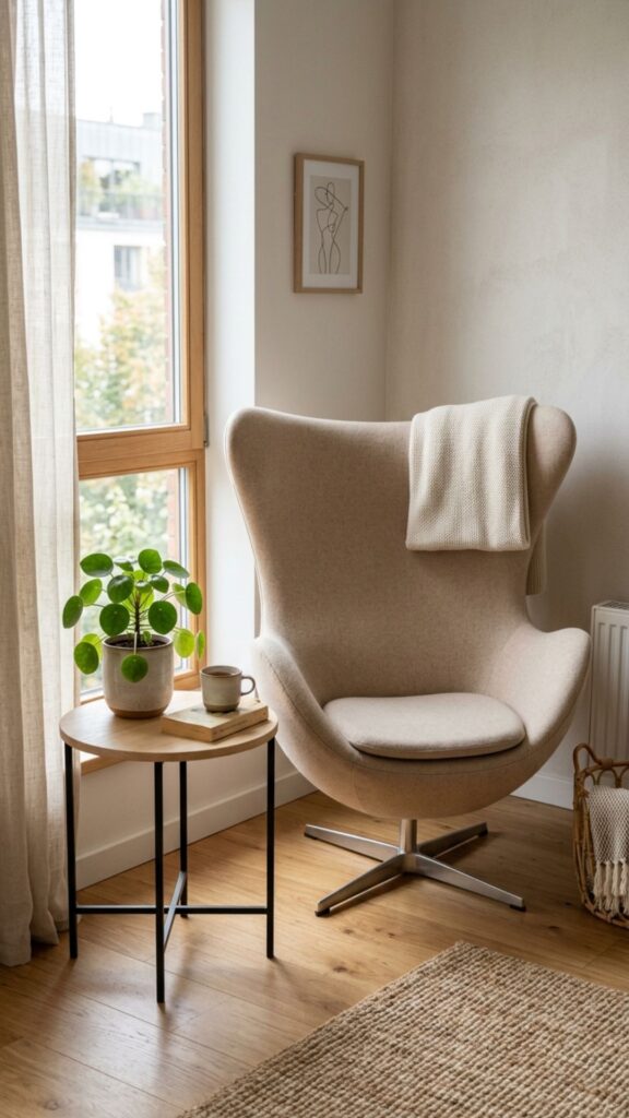 19. Save Space With a Compact Egg Chair Design