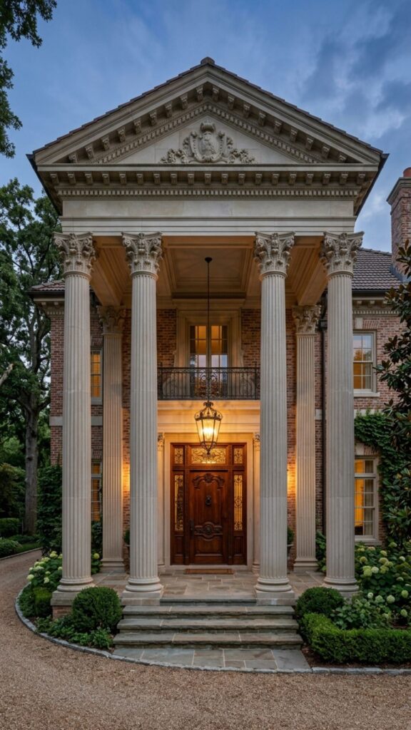 19. Two-Story Gabled Portico