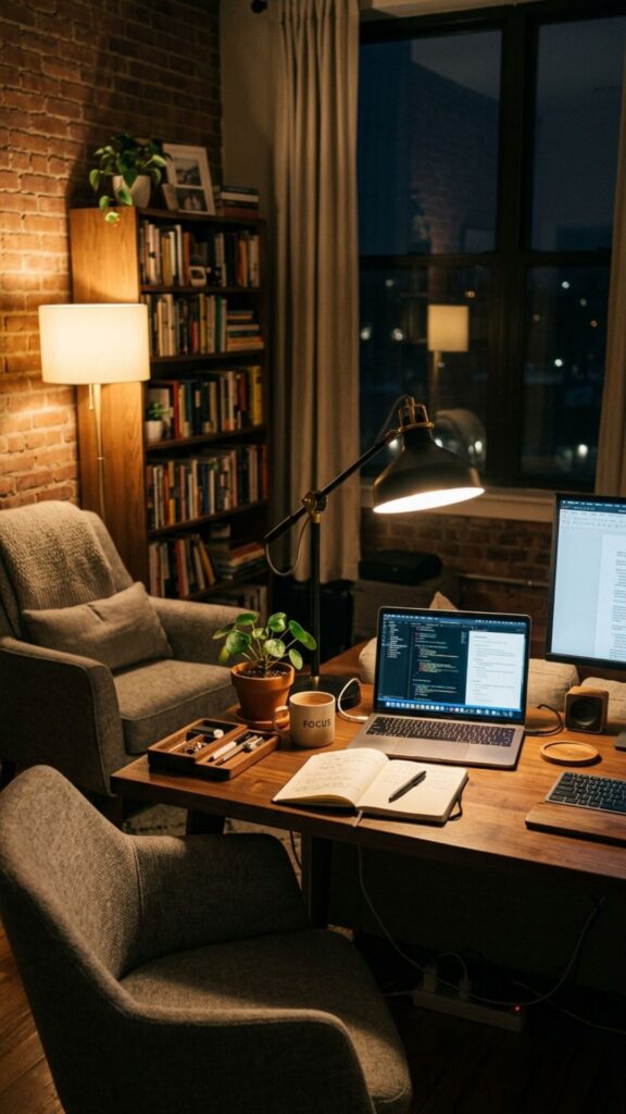 19. Use Lighting to Define Your Workspace