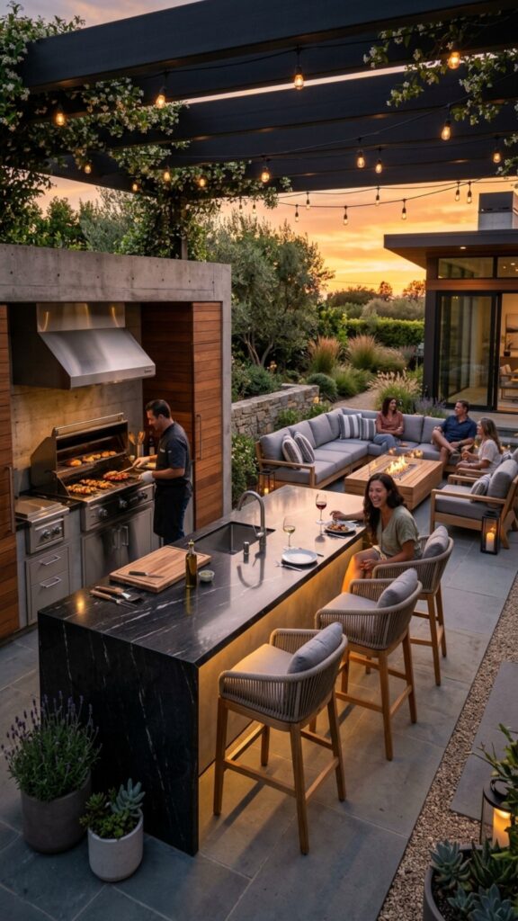 19. Use a Peninsula to Separate Cooking and Seating