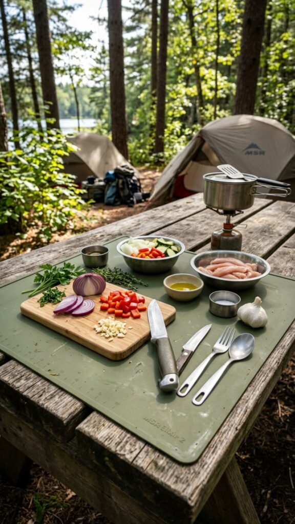 19. Weatherproof Prep Mat — Protect and Contain