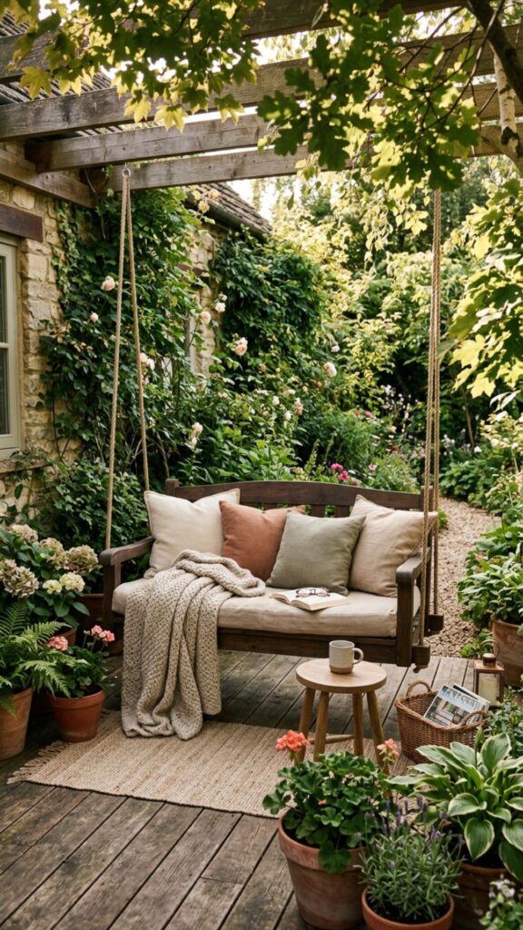2. A Cozy Porch Swing