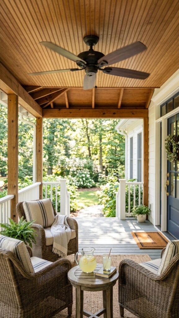 2. Add a Ceiling Fan Built for the Outdoors