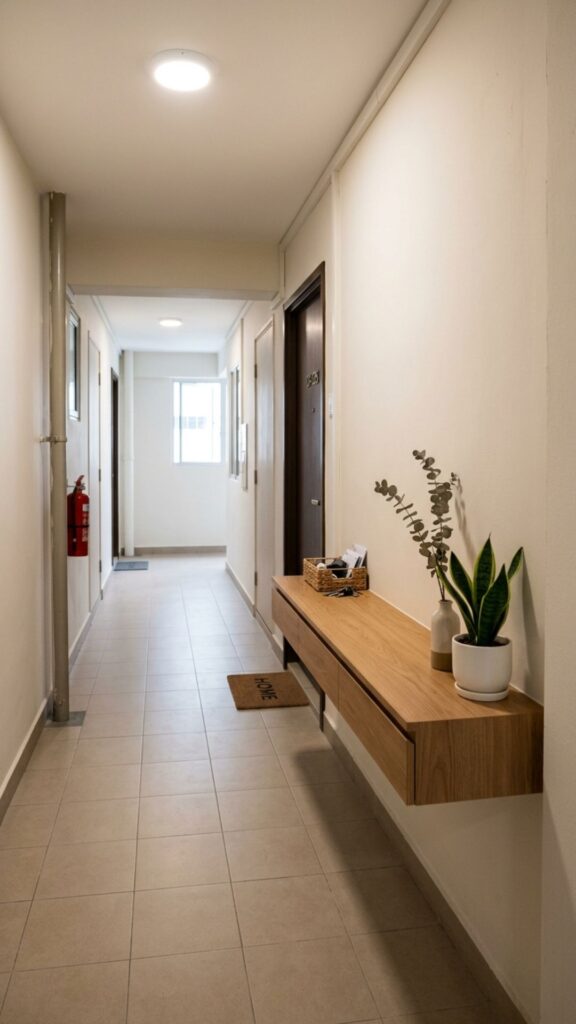 2. Add a Slim Console or Bench for Function