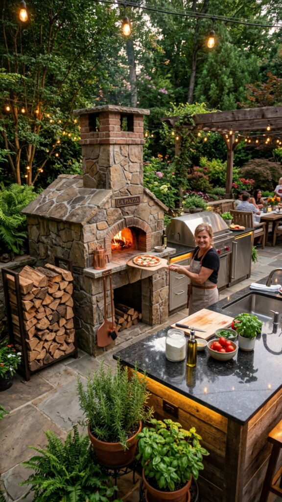 2. Add a Wood-Fired Pizza Oven