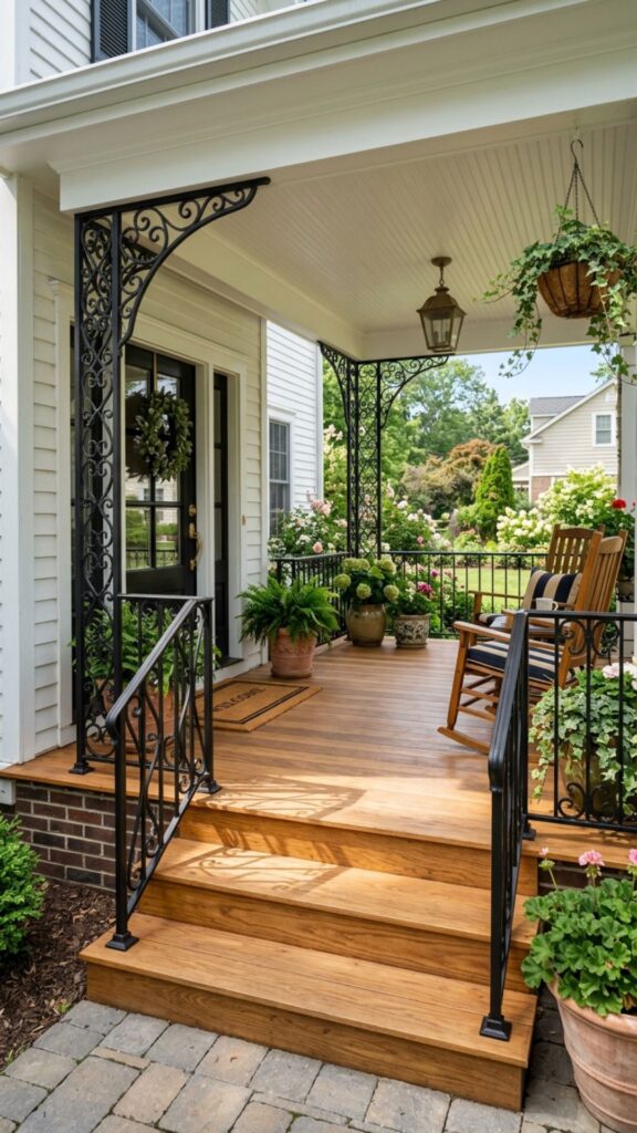 2. Add a Wrought Iron Railing