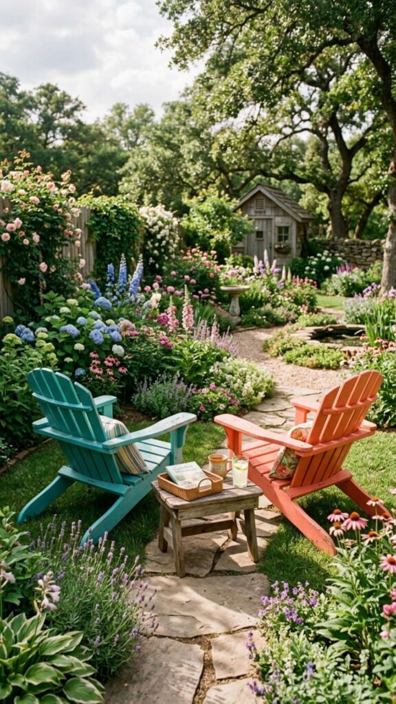 2. Adirondack Chairs for Laid-Back Comfort