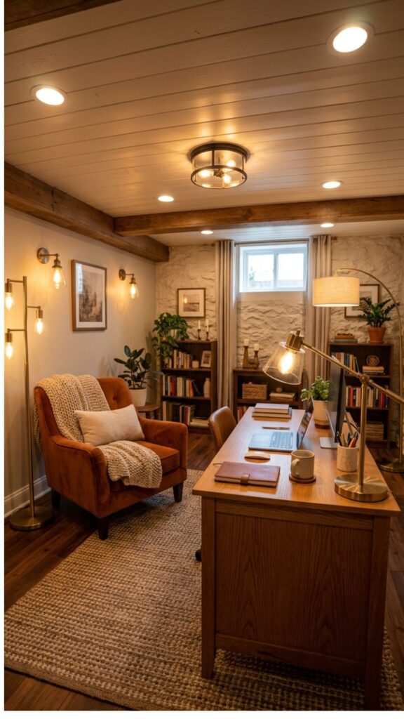 2. Brighten the Space With Layered Lighting
