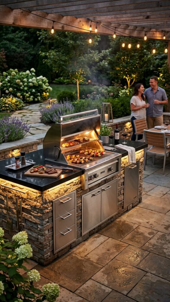 2. Build a Built-In Grill Island