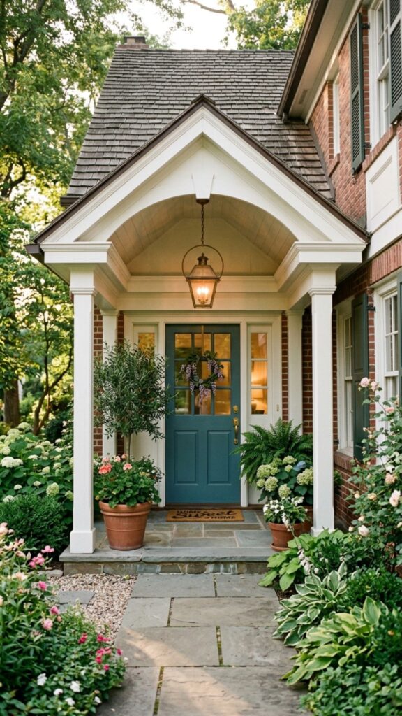 2. Build a Cozy Covered Entry Portico