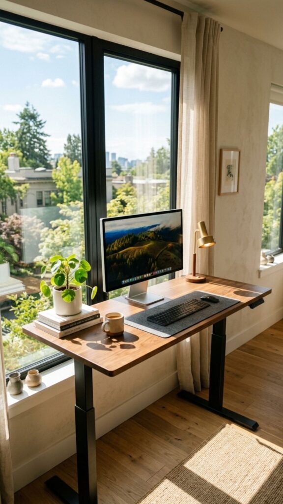 2. Build an Elevated Table Along a Window