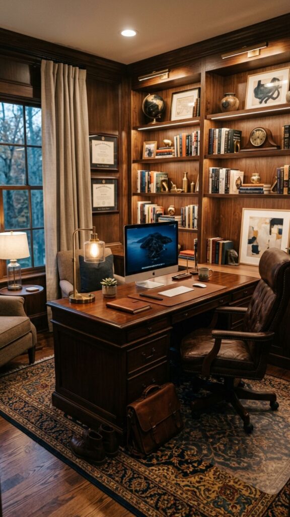 2. Choose Rich Wood Furniture for a Warm Feeling