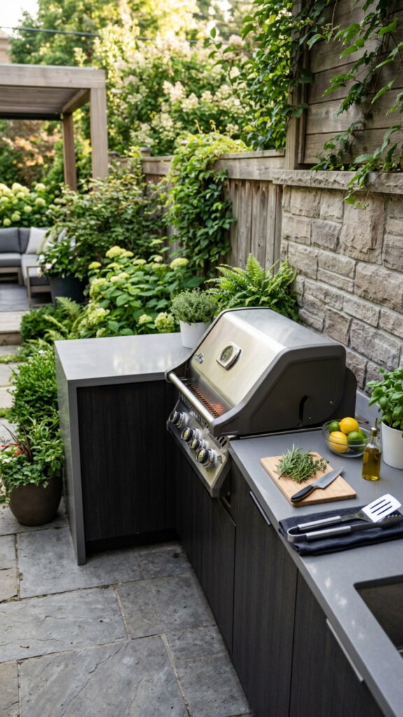 2. Choose a Compact Built-In Grill