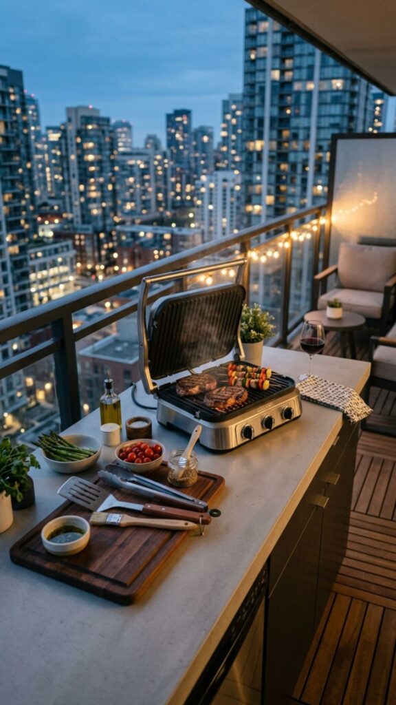 2. Choose a Compact Electric Grill Station