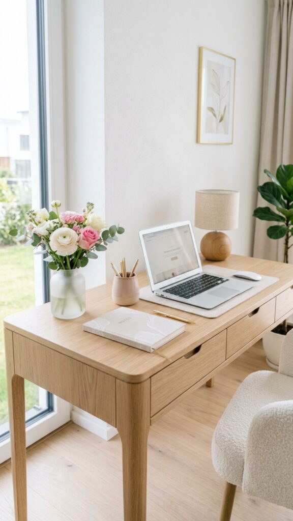 2. Choose a Desk That Looks Light and Elegant