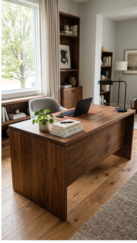 2. Choose a Solid Wood Desk