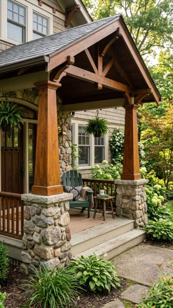 2. Craftsman Tapered Columns
