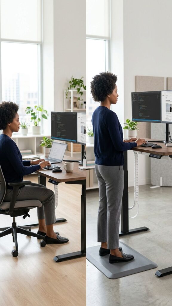 2. Create Separate Sitting and Standing Heights