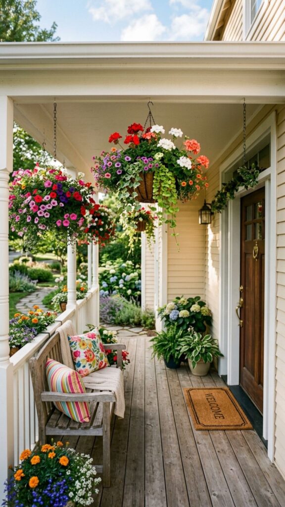 2. Hang Baskets for Instant Color