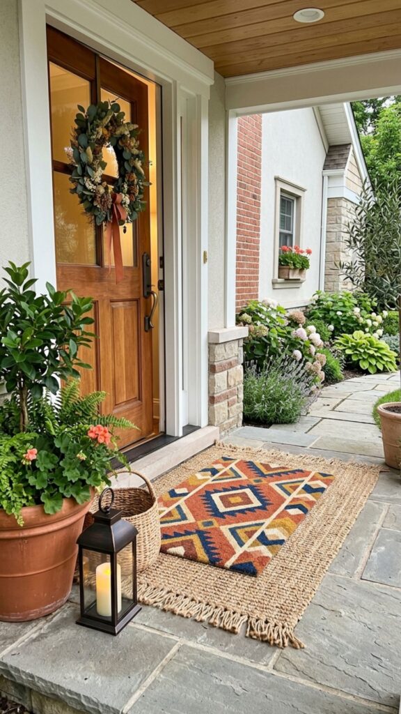 2. Layer a Welcoming Doormat