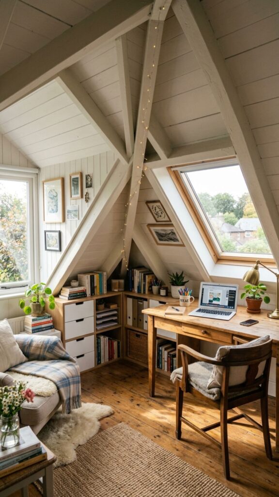 2. Make Sloped Ceilings Part of the Design