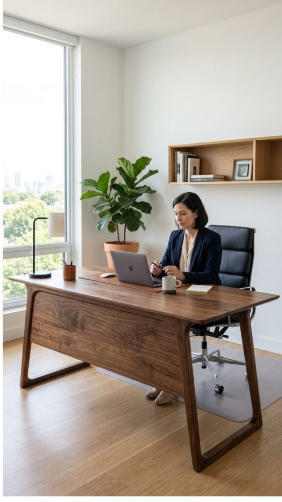 2. Make the Desk the Centerpiece